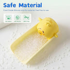 2 Pack Faucet Extender for Toddlers, Silicone Faucet Extender, Easy Install Sink Spout Extender for Kids Hand Washing Fits Standard and Gooseneck Faucet (Yellow & Green)