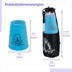 yeesport Sport Stacking Cups, 48pcs Sports Stacking Cups Sport Training Games for Travel Party Challenge Competition Gift for Kids and Adults (Blue+Green+Orange+Purple)