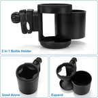 Accmor Universal Cup Holder, Stroller Cup Holder, 360° Rotatable Large Caliber Designed Bottle Holder for Stroller, Bike, Wheelchair, Walker, Scooter