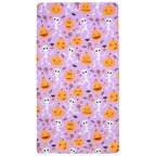 UOMNY Halloween Pumpkin Crib Sheet for Boys Girls Halloween Fitted Crib Sheets for Standard Crib 52 X 28 Inch Toddler Crib Mattresses Sheet