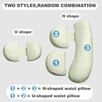 Pregnancy Pillow for Women - Full Body Maternity Pillow for Back & Hip Support, Removable Soft Cover for Side Sleeper Comfort