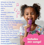 Move2Play, Karaoke Machine for Kids | Includes 20+ Kid Songs | 2 Microphones | Connect with Bluetooth | 3, 4, 5, 6, 7+ Year Old Gift | Toy for Girls, Boys, & Toddler | Birthday Present