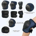 Kids Bike Skateboard Helmet Pad Set,Toddler Cyling Protective Gear Knee & Elbow Pads Wrist Guards for 5-8-10-12-14-16 Years Girls Boys Bicycle Scooter Roller Skate Inline Skating Rollerblading