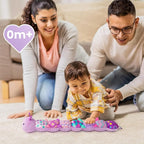 Sumobaby Infant Baby Musical Multi-Sensory Caterpillar, Stuffed Animal Activity Soft Toys, for Tummy Time Newborn 0-3-6-12 Months Girls, Purple