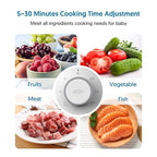 Baby Food Maker Bellababy Baby Food Processor, Puree Blender Steamer with Reversible Steam Basket, One Button Easy Operation & Large Opening for Easy Cleaning