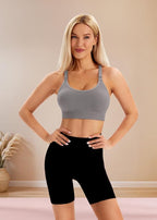 Angelhood Nursing Bras for Breastfeeding, Ribbed Nursing Sports Bra Yoga Maternity Bras Pregnancy Sleep Bralette