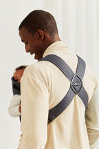 BabyBjörn Baby Carrier Mini, Anthracite, 3D Mesh | Newborn Carrier (7-25 lbs), Ergonomic, Easy-to-Use