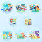 3 Pcs, Baby Books 0-6 Months, Crinkle Books for Babies, Touch and Feel Books for Infants, Infant Tummy Time Toys 0 6 9 Months, Sensory Toys for Babies, Baby Books