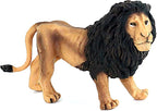 FUNSHOWCASE African Jungle Animals Lion with Dark Manes Toy Figure Realistic Plastic Figurine Height 3.1-inch