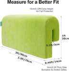 Bed Rail Bumpers Protector, Hospital Bed Rails Padding, Loft Beds and Bunk Beds Bumpers Protector, Premium Soft Memory Foam - Anti-Bump | Fall Prevention, Size 27.6 x 5.5 x 11.8 Inches, Green