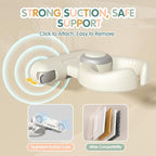 Baby Bath Support Stand Shower - Wall-Mounted Baby Shower Stand with Strong Suction Cups. Foldable Adjustable Baby Standing Support for Infants, Toddlers aged 8-36 Months. Soporte para Bañera de Bebé