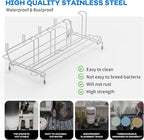 Bottle Drying Rack Stainless Steel Fold Water Bottle Drying Rack Organizer with Straw Holder for Baby Bottles,Cups, Mugs and Glass, Sports Bottles Dryer Countertop