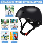 Color Gradient Adjustable Kids' Helmet with Knee & Elbow Pads Set | Multi-Sport Safety Gear for Boys & Girls Ages 5-14 | Skateboarding, Scooters, Roller & Inline Skating, Longboarding