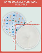 Nursing Pads - Breast Pads for Leaking Milk - Reusable & Washable Breastfeeding Pads - Stay Dry Longer - Almohadillas y Protectores de Lactancia - Viscose derived from Bamboo - 10 Pads