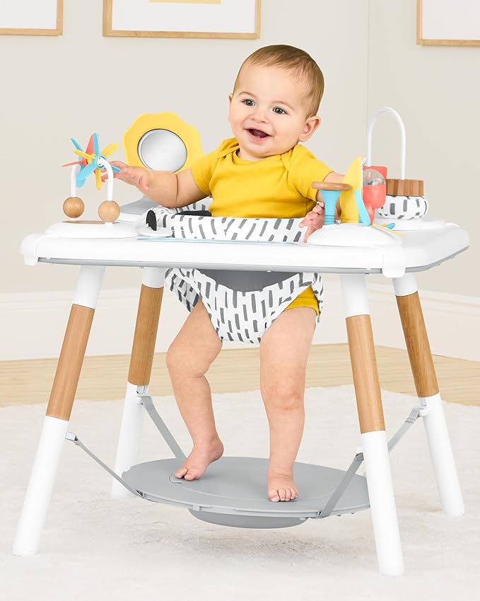 Skip Hop Discoverosity Montessori-Inspired 3-Stage Activity Center & Play Table for Baby Ages 4m+