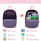 Accmor Toddler Backpack Leash with Anti Lost Wrist Link, Cute Mini Child Walking Harnesses Keep Kids Close Back Pack Rope Tether Rein for Baby Boys (Pink/Unicorn)