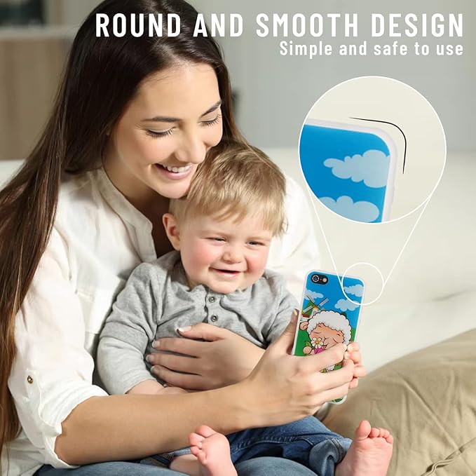 Toy Learning Play Cell Phone with 8 Functions and Dazzling Lights Interactive Toy for Toddler Baby Kids Boys Girls