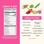 Serenity Kids 6+ Month Grain-Free Baby Veggie Puffs - No Added Sugar - Gluten-, Rice-, Dairy- & Soy-Free - Organic Cassava, Carrot & Beet - Portable Toddler Snacks - 1.5 Oz, 6 Pack