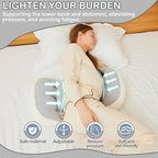 Pregnancy Pillow for Pregnant Women Sleeping,Pillow Maternity Pillow Support for Back, Legs, Belly, HIPS,Grey