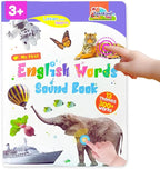 ZeenKind English Learning Talking Book for Kids 2 3 4 5 6 Years Old, 300+ Words Interactive Audio Sound Books for Toddlers, Early Learning Educational Electronic Musical Toy