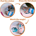 Skillmatics Foil Fun - Dinosaurs, No Mess Art for Kids, Craft Kits & Supplies, DIY Creative Activity, Travel Toys, Gifts for Boys & Girls Ages 4, 5, 6, 7, 8, 9