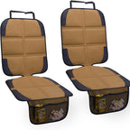 Car Seat Protector for Child Car Seat, 2 Pack Baby Car Seat Covers with Mesh Pockets & Non-Slip Backing 600D Durable Seat Protector