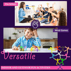 MAGMEN Enhanced Grip Magnetic Fidget Figures for Kids 3-8 & Toddlers | 10-Piece Opaque Colors Multipurpose Magnets Set for Travel, Road Trip, Office & Stocking Stuffer Gifts.