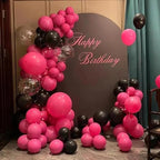 140pcs Hot Pink Round Balloons Different Sizes 18 12 10 5 Inch Latex Balloons for Arch Decoration Party Balloon Kit for Graduation Birthday Party Wedding Balloon Baby Shower Decoration