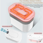 Portable Baby Wipe Warmer，Wipe Warmer and Baby Wet Wipes Dispenser to Even Heating, Wipe Heater with Temperature Display, Diaper Wipe Warmers for Home Car Travel Newborn Baby (Pink)