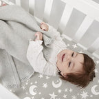 Plushii Crib Sheets for Baby Boys 4 Pack, 28"x 52" Extra Soft Microfiber Crib Sheet Set for Standard Crib & Toddler Mattress Pad, Dinosaur & Elephant & Stars & Navy Blue