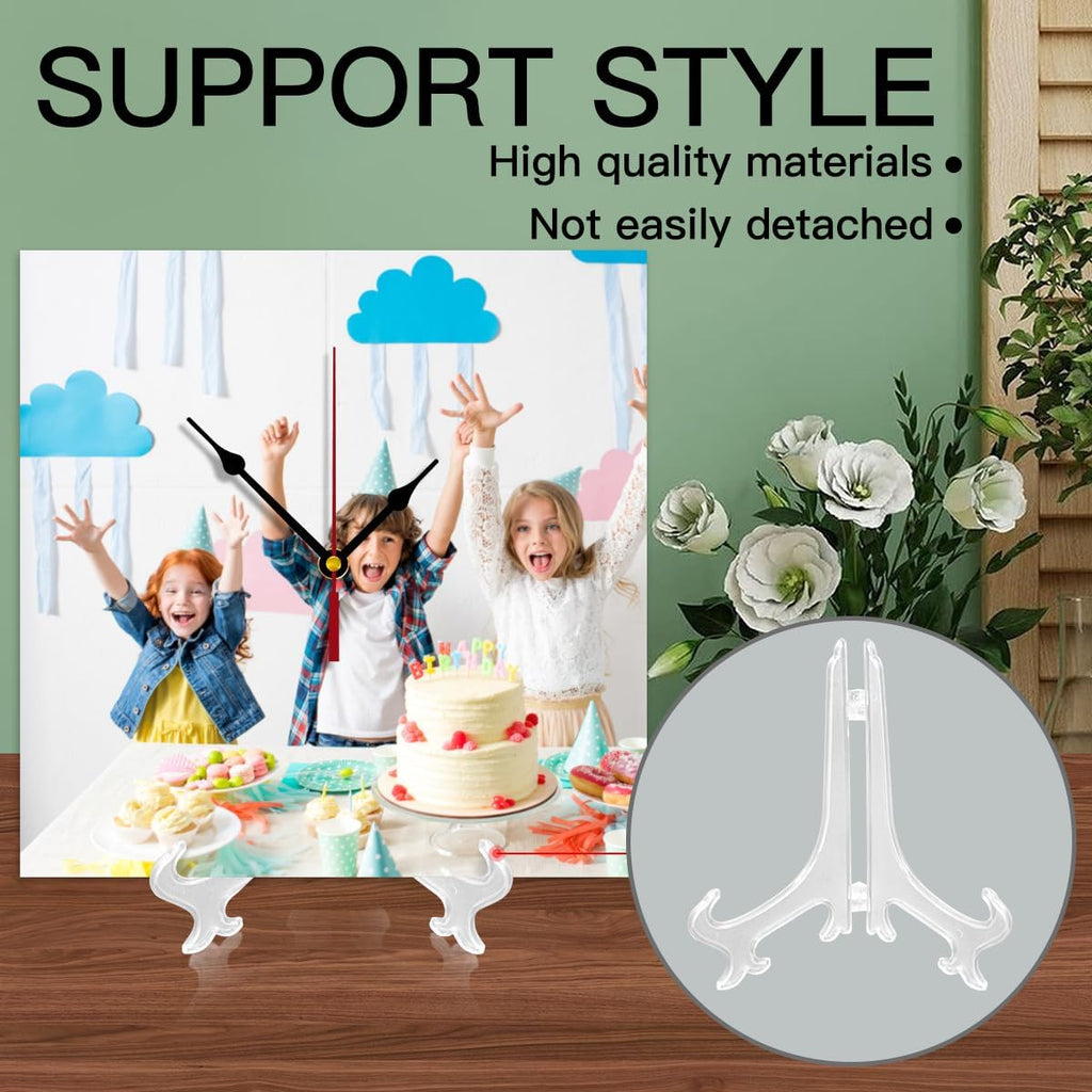 Generic Custom Clocks for Walls Personalized Clocks with Photo Text Logo Customized Round Clock for Birthday Wedding Present Wedding Friend Family Lover, 10inch-25cm