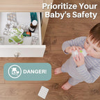 Inaya Cabinet Locks Baby Proofing - Child Proof Drawer Locks - Child Safety Cabinet Latches with 3M Adhesive Easy Installation - No Drilling or Extra Screws (8 Pack)