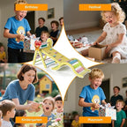 Pikler Triangle Set with Cushion, 7-in-1 Indoor Climbing Toys for Kids, Wooden Montessori Climbing Set for Toddlers Montessori Toys