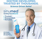 Sinus Rinse, 30PK Nasal Rinse Packets with Saline, Gravity Bottle, Alternative to Neti Pot, Helps with Allergy, Congestion, Cold Symptoms