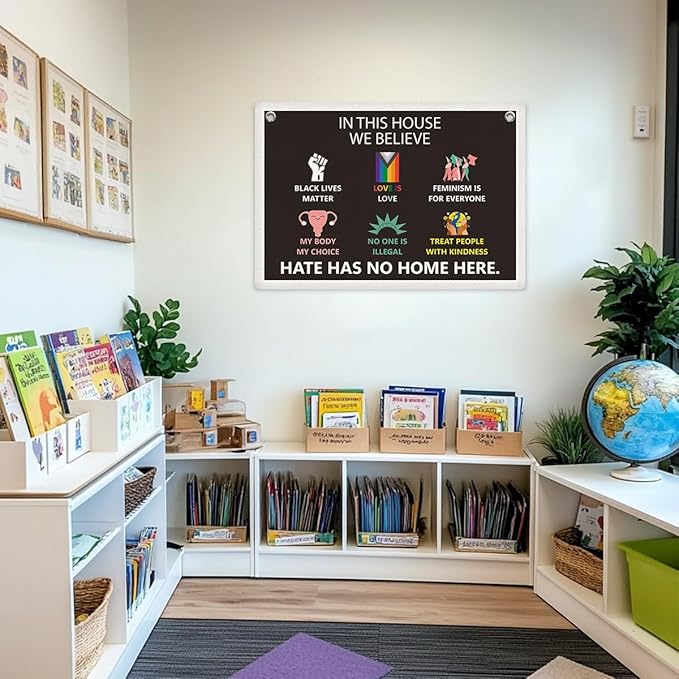 Pride Flag, Pride Banner, Love is Love Wall Decor, Feminist Gay Pride Lesbian LGBTQ Wall Hanging, Be Kind Banner Flag, Rainbow Wall Flag Home Living Room Decor, Banner for Room