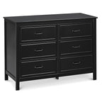 DaVinci Charlie 6-Drawer Baby Dresser - Wooden Double Chest of Drawers for Kids, Boys and Girls - Multi-Purpose Storage Dresser for Bedroom, Nursery, Living Room & Hallway, Easy to Assemble - Ebony