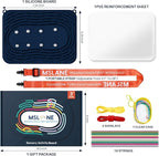 Sensory Activity Board: Silicone Fidget Toy | Shoe Tying Practice & Portable Travel Strap | Silence Stress Relief for ADHD & Autism | Anxiety Calming | Kids 3+ & Adults Ready Packaging