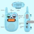 Qniglo Walkie Talkies for Kids Rechargeable 2 Pack,Christmas Birthday Gifts Toys for Age 3-12 Boys Girls, Long Range Kids Walkie-Talkie with FM Radio for Family Adventure Camping Hiking Spy Games