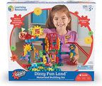 Learning Resources Gears! Gears! Gears! Dizzy Fun Land, Motorized Gears Toy Set, Gears for Kids, Engineering for Kids, Puzzle, 120 Pieces, Ages 5+