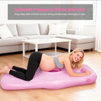 Inflatable Pregnancy Pillow with Belly & Head Hole, Prone Pregnancy Pillow for Stomach Sleepers, Belly Pillow Pregnancy Mattress for Pregnant Women, Maternity airbed Pool Float for Tummy Massage