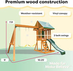 KidKraft Appleton Wooden Swing Set, (Amazon Exclusive)