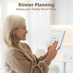 10.1" Digital Calendar Chore Chart – 1080P Full HD Interactive Touchscreen, Smart Family Planner, Hearth Display Digital Wall & Desk Mountable for Seamless Scheduling