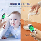 Touchless Thermometer for Adults, Digital Infrared Thermometer Gun with Fever Alarm, Forehead and Object 2 in 1 Mode, Fast Accurate Results (Gray)