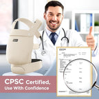 Momcozy Newborn Baby Carrier - Ergonomic, Cozy and Lightweight Carrier for 7-24lbs, Adjustable Neck Support with Sunshield, Breathable Airmesh Perfect for Summer Outing, Khaki