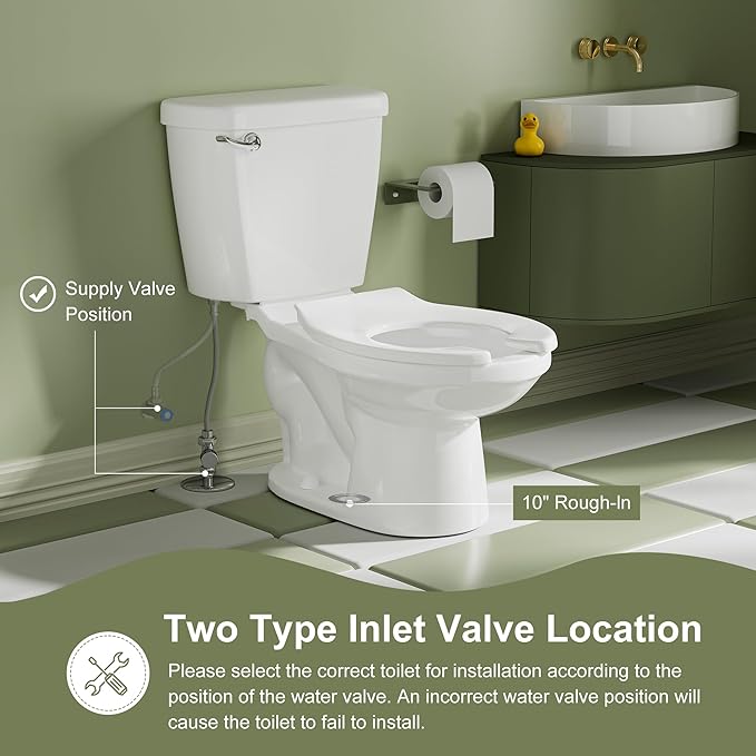 Simple Project Kids Toilet For Bathroom, Ceramic Baby Potty Training Toilet 10-Inch Rough-In Children Toilets For Daycares, Playgrounds, And Home Use - 10.5" Bowl Height