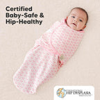 Baby Swaddle Sleep Sacks with Zipper - 3-Pack Swaddles for Newborns 0-3 Months, Infant, Baby Girls, Boys, Soft & Durable Newborn Sleep Sack, Easy Diaper Change Swaddling Blanket (Blossom)