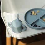 Moonkie Silicone Baby Sippy Cups | 3 Stages Training Cup Straw Cup for Infants Toddlers and Kid | 4 oz 1Pack