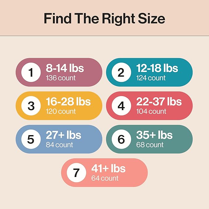 The Honest Company Clean Conscious Diapers for Delicate Skin | Up to 100% Leakproof | Hypoallergenic, Fragrance Free | Gender Neutral | Super Club Box, Size 2 (12-18 lbs), 124 Count (Prints May Vary)