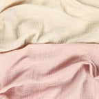 Hooyax Baby Lounger Cover 2 Pack - 100% Muslin Cotton Newborn Lounger Pillow Covers Only, Soft Breathable Infant Lounger Cover with Reinforced Stitching, Fits Most Standard Baby Loungers (Pink Wheat)