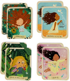 Menique Shine Memory Matching Game – 80 Cards (40 Pairs) with Positive Affirmations for Brave Girls – Motivational & Mindful Matching Game for Confidence and Self-Love